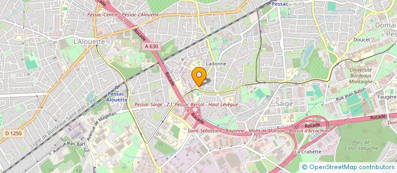 localisation de l'entreprise SCI SUBOZO à PESSAC