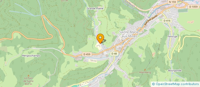 localisation de l'entreprise SCI SUBTIL  SAINTE-MARIE-AUX-MINES