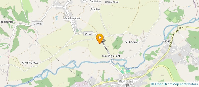 localisation de l'entreprise SCI SUCHADO  GRAND-BRASSAC