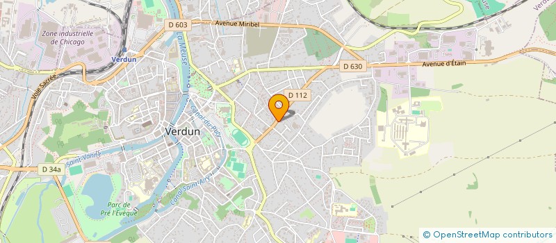 localisation de l'entreprise SCI SUCHET à VERDUN