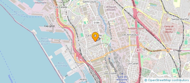 localisation de l'entreprise SCI SUD 13 à MARSEILLE