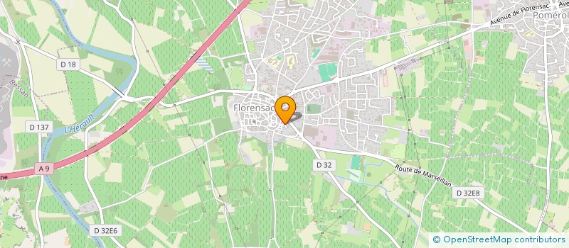 localisation de l'entreprise SCI SUD  FLORENSAC