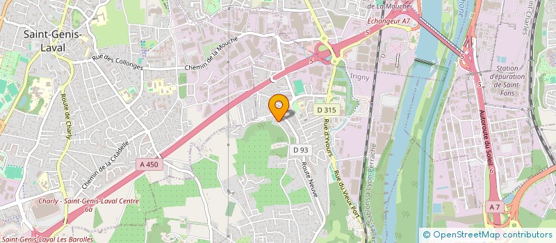 localisation de l'entreprise SCI SUD 69  IRIGNY