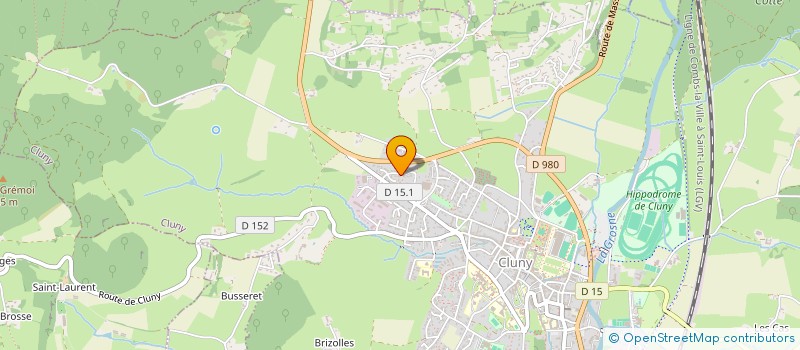 localisation de l'entreprise SCI SUD BOURGOGNE  CLUNY