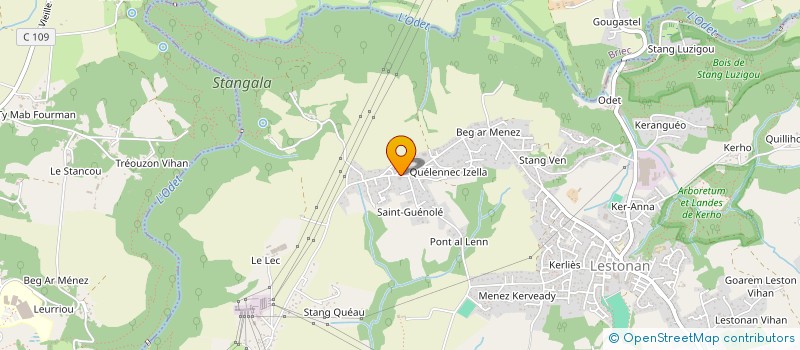 localisation de l'entreprise SCI SUD BRETAGNE  ERGUE-GABERIC