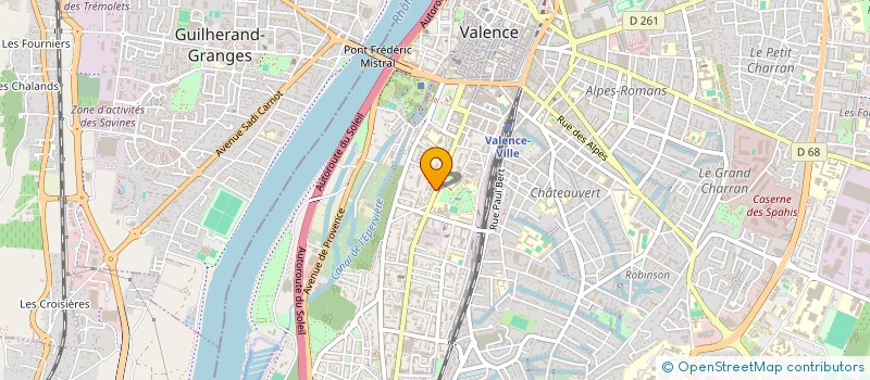 localisation de l'entreprise SCI SUD EST GESTION IMMOBILIERE  VALENCE