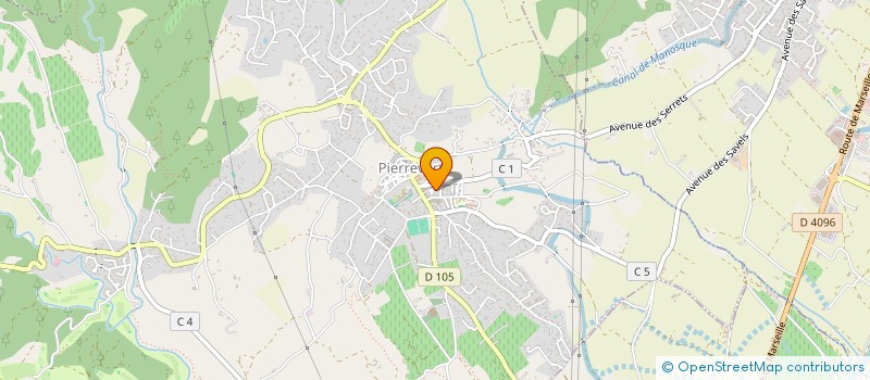 localisation de l'entreprise SCI SUD EXP  PIERREVERT