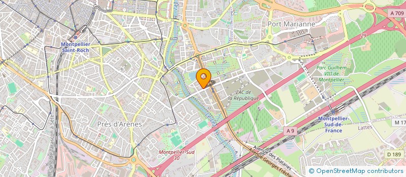 localisation de l'entreprise SCI SUD IMMO à MONTPELLIER