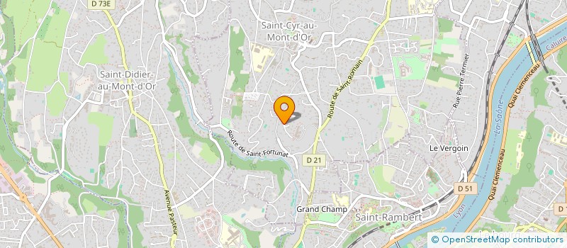 localisation de l'entreprise SCI SUD IMMOBILIER  SAINT-CYR-AU-MONT-D'OR