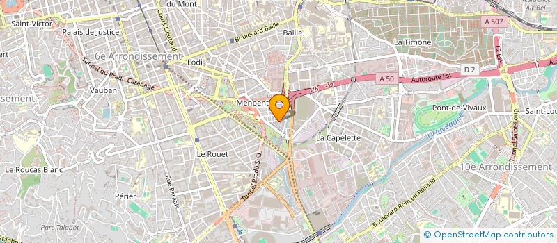 localisation de l'entreprise SCI SUD INVEST à MARSEILLE