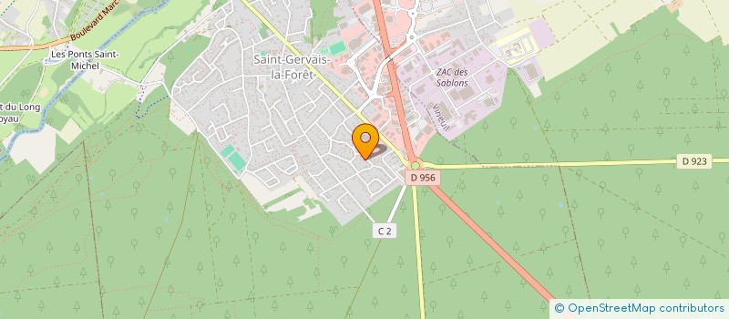 localisation de l'entreprise SCI SUD LOIRE  SAINT-GERVAIS-LA-FORET