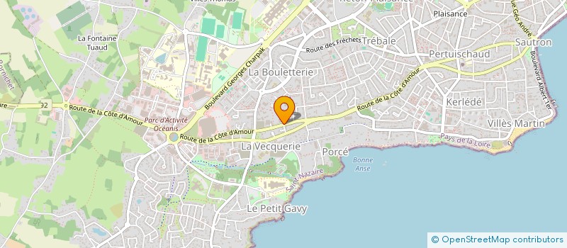 localisation de l'entreprise SCI SUD LOIRE  SAINT-NAZAIRE