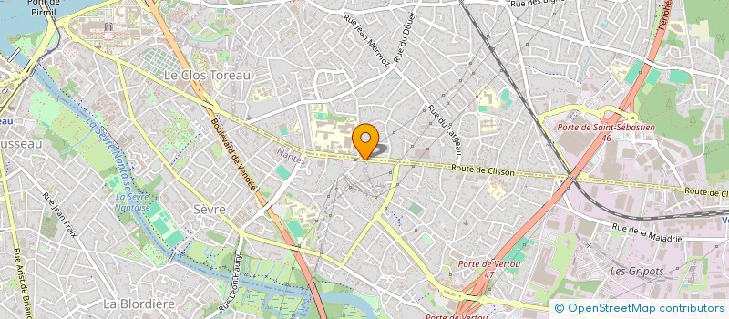localisation de l'entreprise SCI SUD LOIRE à NANTES