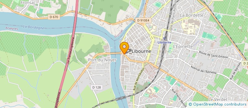 localisation de l'entreprise SCI SUD OCEAN  LIBOURNE