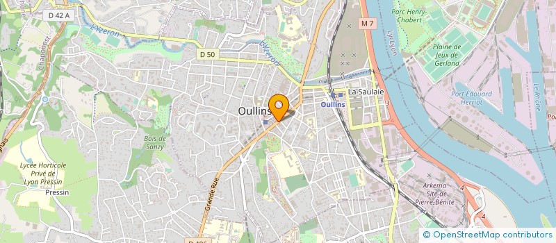 localisation de l'entreprise SCI SUD OUEST  OULLINS-PIERRE-BENITE