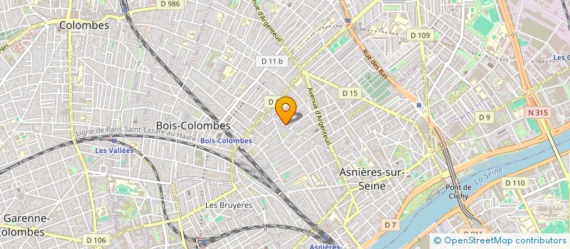 localisation de l'entreprise SCI SUD-OUEST à ASNIERES-SUR-SEINE