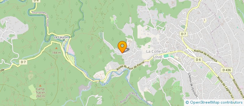 localisation de l'entreprise SCI SUDIMAT  LA COLLE-SUR-LOUP