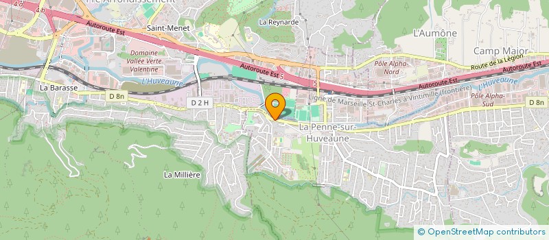 localisation de l'entreprise SCI SUDIMMO V  LA PENNE-SUR-HUVEAUNE