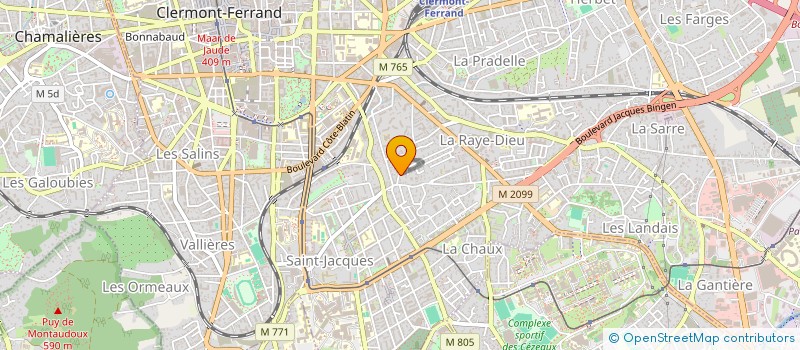 localisation de l'entreprise SCI SUDLAVANDE  CLERMONT-FERRAND