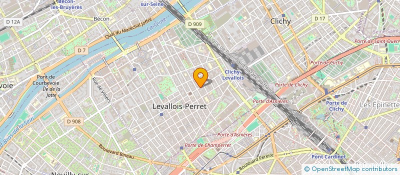 localisation de l'entreprise SCI SUDOJOVI  LEVALLOIS-PERRET