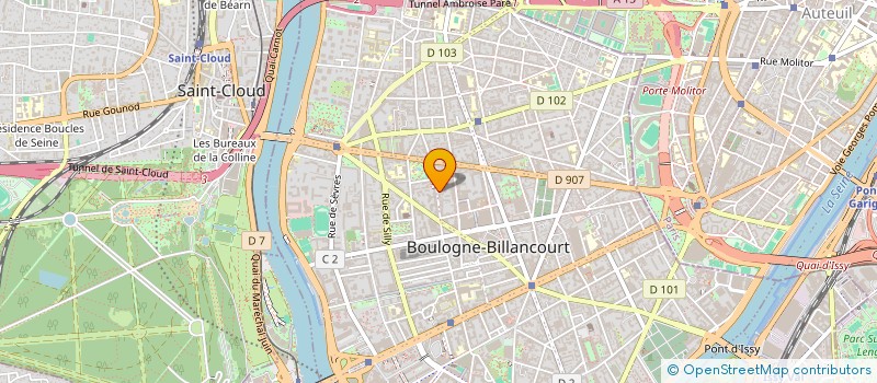 localisation de l'entreprise SCI SUDRA à BOULOGNE-BILLANCOURT