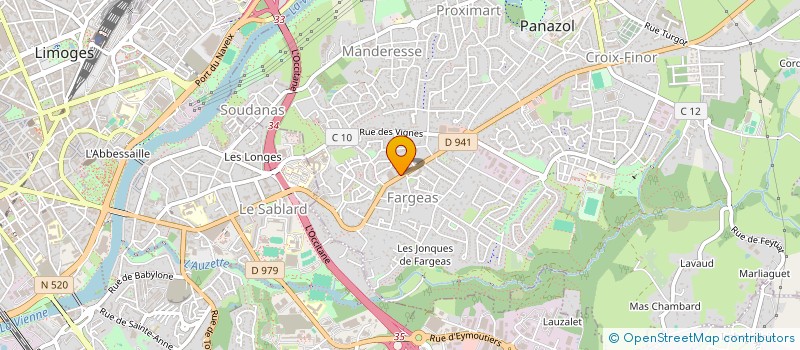 localisation de l'entreprise SCI SUDROT à PANAZOL