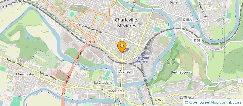 localisation de l'entreprise SCI SUDSOLEIL à CHARLEVILLE-MEZIERES