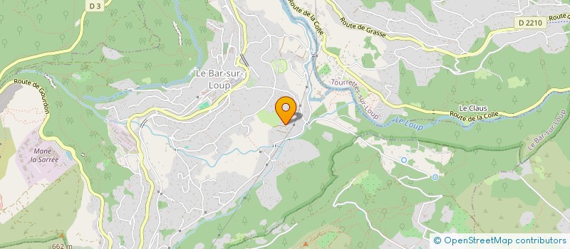 localisation de l'entreprise SCI SUE INVESTISSEMENT IMMOBILIER-S2I à LE BAR-SUR-LOUP
