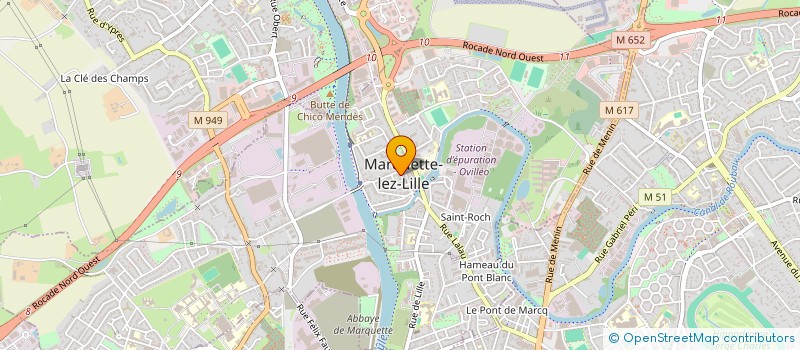 localisation de l'entreprise SCI SUEUR  MARQUETTE-LEZ-LILLE