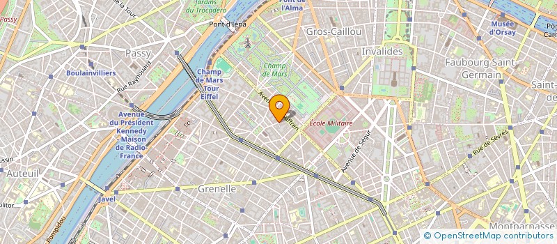 localisation de l'entreprise SCI SUFFREN DUPLEIX  PARIS