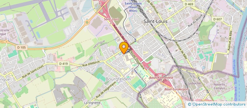 localisation de l'entreprise SCI SUGUNA  SAINT-LOUIS