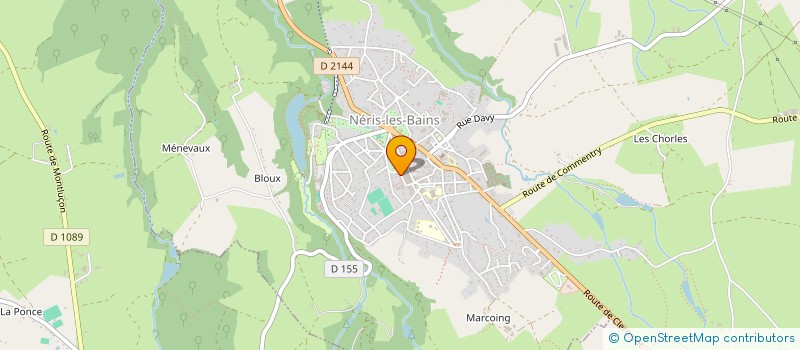 localisation de l'entreprise SCI SUITE 03  NERIS-LES-BAINS