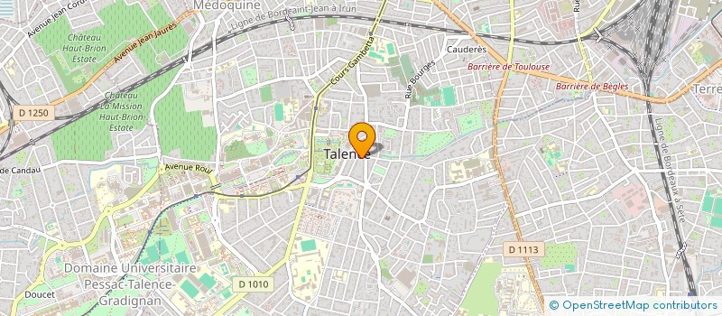 localisation de l'entreprise SCI SUJEA  TALENCE