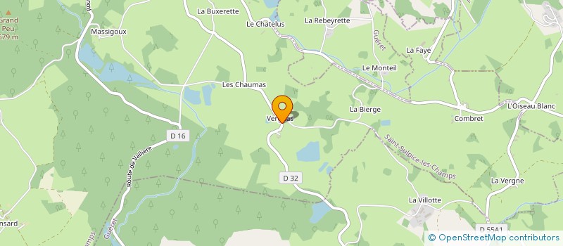 localisation de l'entreprise SCI SULGNAS  SAINT-SULPICE-LES-CHAMPS