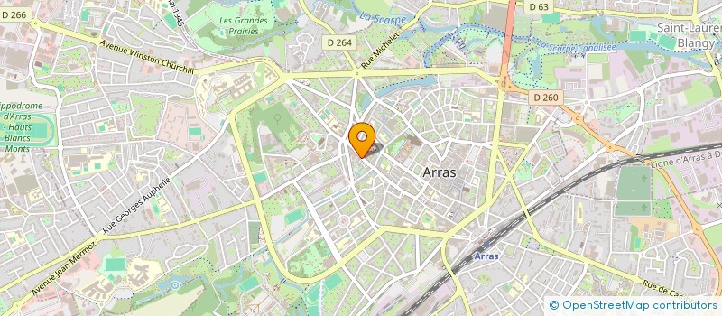 localisation de l'entreprise SCI SULKY à ARRAS