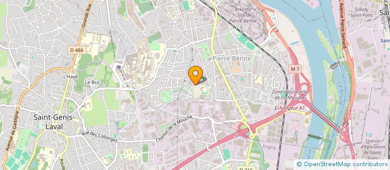 localisation de l'entreprise SCI SULLIOT GARNIER  OULLINS-PIERRE-BENITE