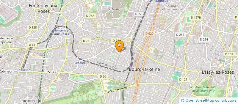 localisation de l'entreprise SCI SULLY GODART  SCEAUX