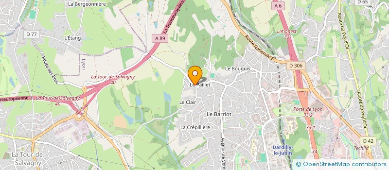 localisation de l'entreprise SCI SULLYCA  DARDILLY