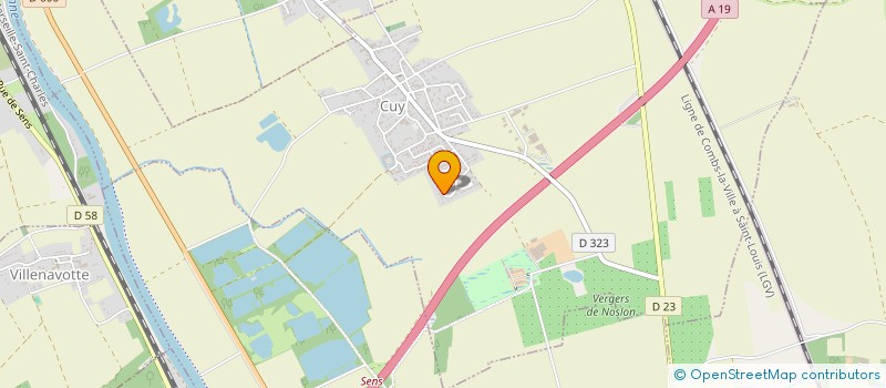 localisation de l'entreprise SCI SULOUISIE  CUY