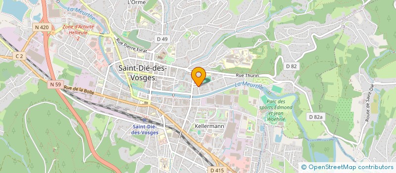 localisation de l'entreprise SCI SULTAN  SAINT-DIE-DES-VOSGES
