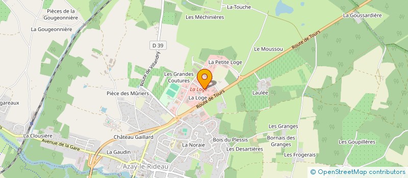 localisation de l'entreprise SCI SULTANA à AZAY-LE-RIDEAU