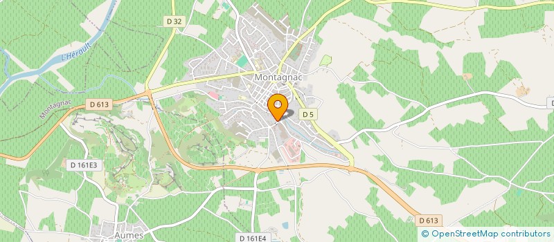 localisation de l'entreprise SCI SULY  MONTAGNAC