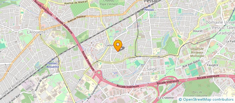 localisation de l'entreprise SCI SUMAC  PESSAC