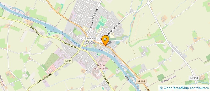 localisation de l'entreprise SCI SUMMERS BE à QUESNOY-SUR-DEULE