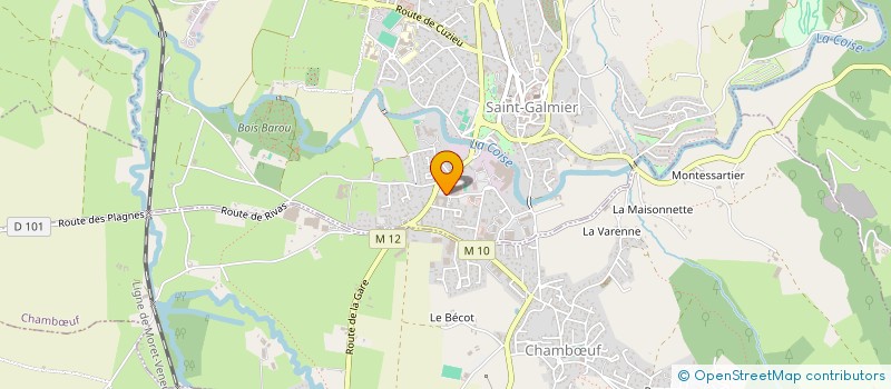 localisation de l'entreprise SCI SUN 7  SAINT-GALMIER