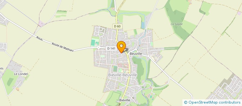 localisation de l'entreprise SCI SUNAUTO  BIEVILLE-BEUVILLE