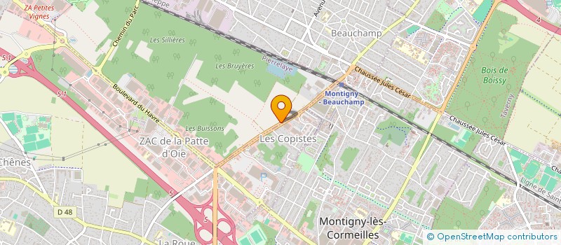 localisation de l'entreprise SCI SUNCHAIM  PIERRELAYE