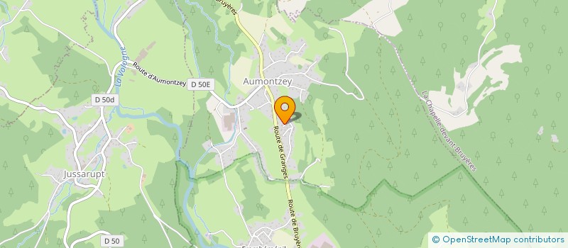 localisation de l'entreprise SCI SUNESIS  GRANGES-AUMONTZEY