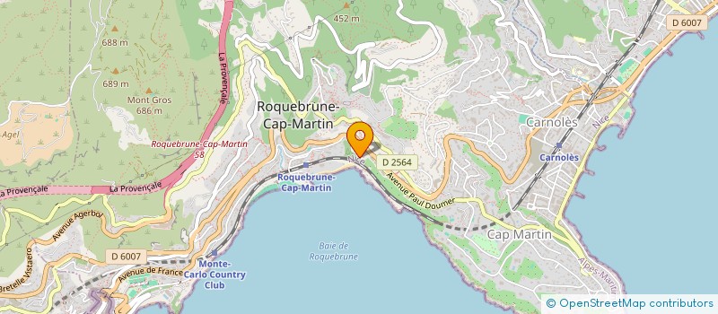 localisation de l'entreprise SCI SUNI à ROQUEBRUNE-CAP-MARTIN