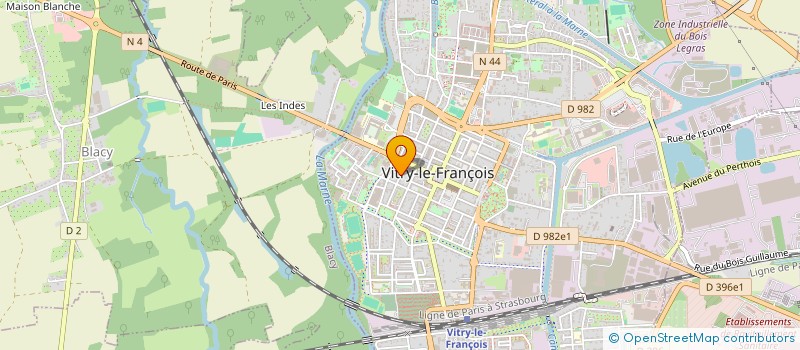 localisation de l'entreprise SCI SUNIL à VITRY-LE-FRANCOIS